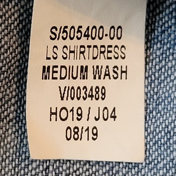 Old Navy LS Popover 100% Cotton Denim Chambray Shirtdress - Picture 9 of 14